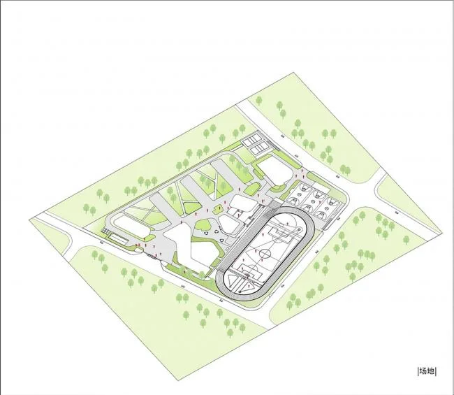 BIM建筑|漂浮的立体校园——浙江大学教育学院附属中学 / 浙江大学建筑设计研究院有限公司