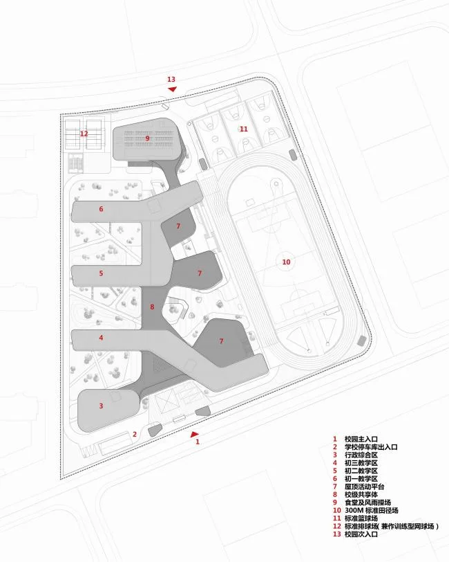 BIM建筑|漂浮的立体校园——浙江大学教育学院附属中学 / 浙江大学建筑设计研究院有限公司