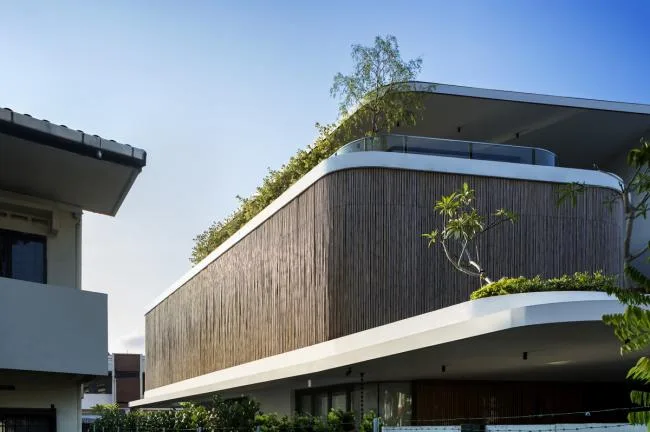 BIM建筑|热带中的现代之家：“竹帘”住宅