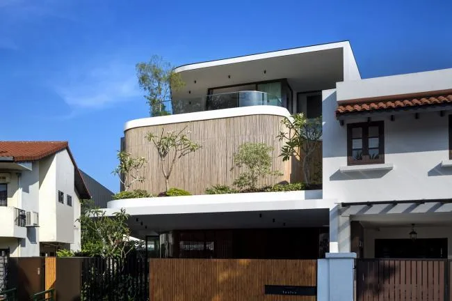 BIM建筑|热带中的现代之家：“竹帘”住宅