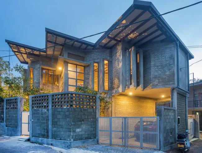 BIM建筑|错落有致的水泥砖“盒子”——斯里兰卡“宝塔”住宅
