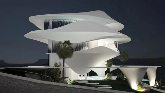 BIM建筑|有机曲线的轻柔盘旋：雅典“贝索纳米”住宅 / 314建筑工作室