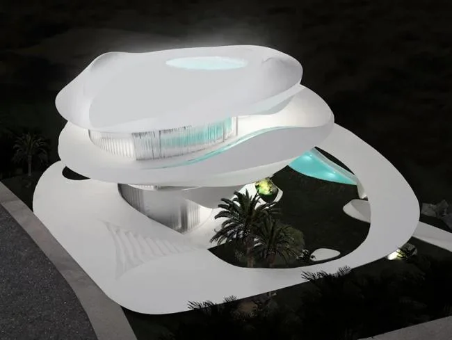 BIM建筑|有机曲线的轻柔盘旋：雅典“贝索纳米”住宅 / 314建筑工作室