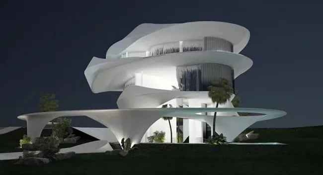 BIM建筑|有机曲线的轻柔盘旋：雅典“贝索纳米”住宅 / 314建筑工作室