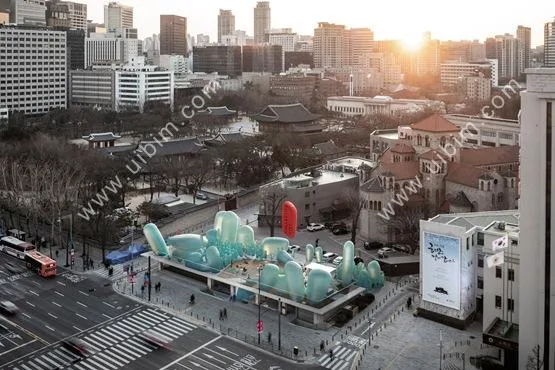 BIM建筑|SKNYPL为汉城设计充气屋顶花园