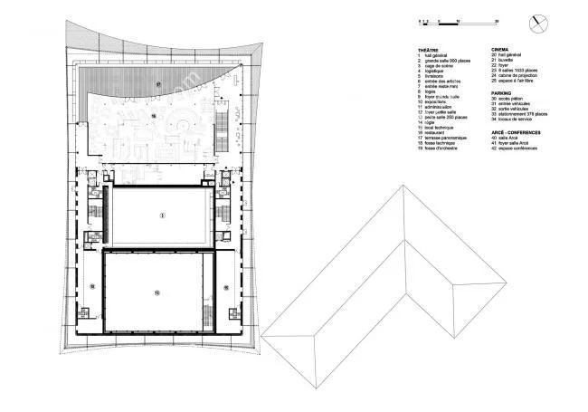 BIM建筑|轻遮于空中巨幕之下：阿尔比大剧院 / Dominique Perrault Architecture