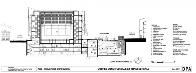 BIM建筑|轻遮于空中巨幕之下：阿尔比大剧院 / Dominique Perrault Architecture