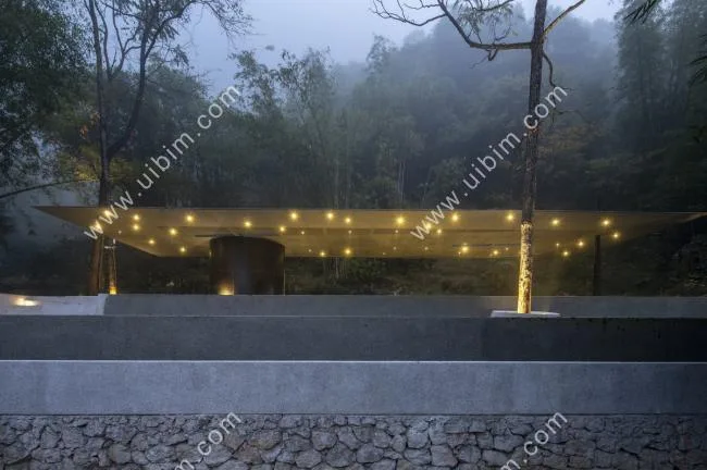 BIM建筑|喜岳云庐瑜伽亭及泳池（二期） / 刘宇扬建筑事务所