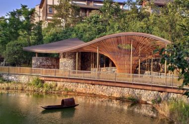 BIM建筑|似轻柔的山风拂过：武隆归原小镇茶亭 / 纬图设计机构-BIM建筑网