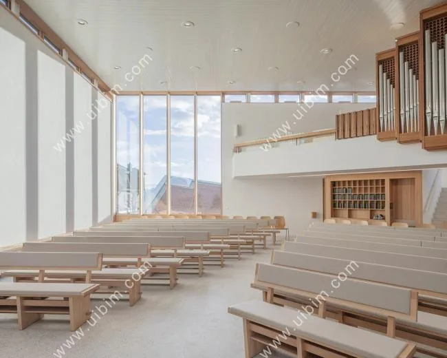 BIM建筑|对角线构筑轻盈的“翅膀”：瑞士新使徒教堂 / LOCALARCHITECTURE