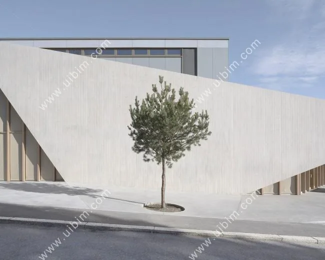 BIM建筑|对角线构筑轻盈的“翅膀”：瑞士新使徒教堂 / LOCALARCHITECTURE