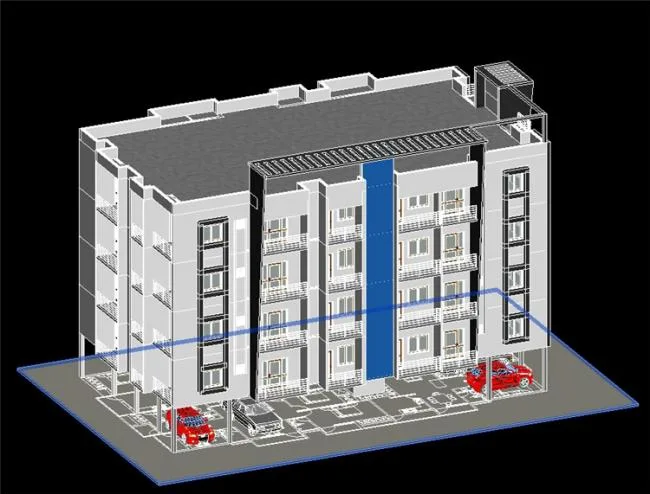 BIM资料|revit模型-四层公寓模型.rvt