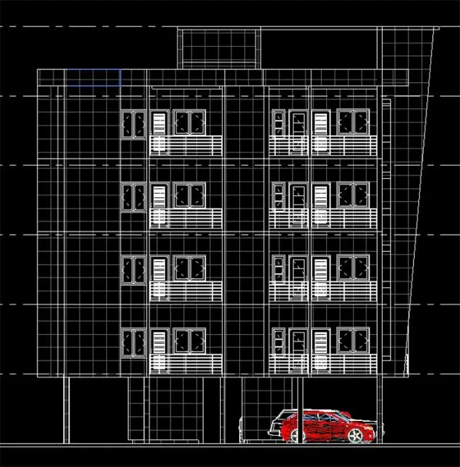 BIM资料|revit模型-四层公寓模型.rvt