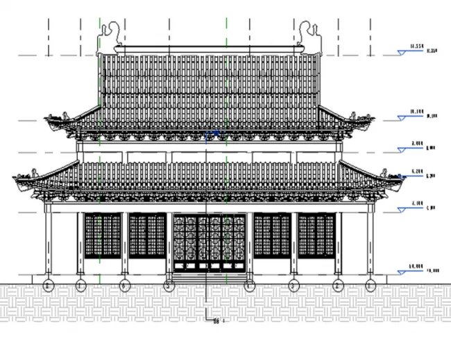 BIM资料|BIM模型-revit模型-金殿古建模型