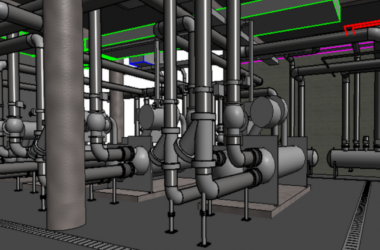 BIM资料|revit模型-制冷机房模型-BIM建筑网