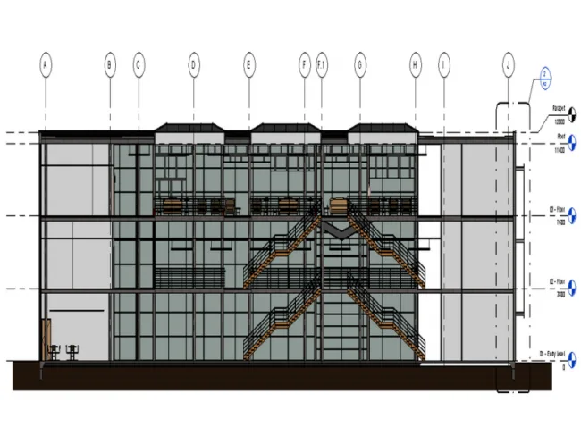 BIM资料|[revit模型]三层Revit商务办公楼模型