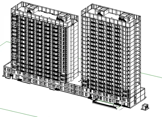 BIM资料|revit模型-住宅小区模型.rvt