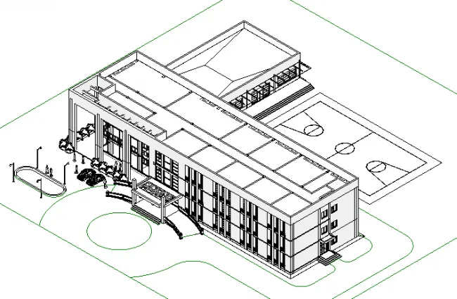 BIM资料|revit模型-学校模型.rvt