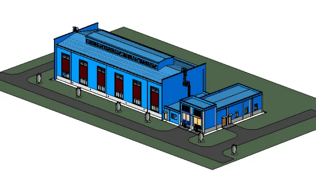 BIM资料|revit模型-空压站项目模型.rvt