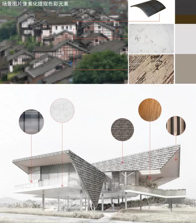 BIM建筑|大邑农科基地展示中心 / 成都天华西南建筑设计有限公司（杭州XXL设计团队）