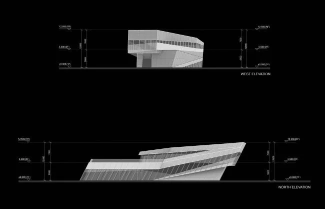 BIM建筑|错动扭转，富有动感的倾斜：中国兰博基尼展示中心 / 普玛建筑设计事务所
