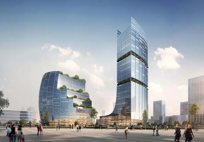 BIM建筑|国际金融生态城方案：横亘于CBD的精英孵化器 / LAD（里德）设计机构