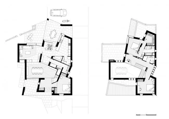 BIM建筑|错落景窗勾勒出一幅幅山野风景画：MM住宅 / Salvà Ortín Arquitectes