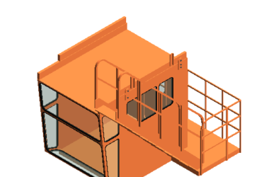 BIM资料|Revit族库-汽车吊控制室.rfa-BIM建筑网