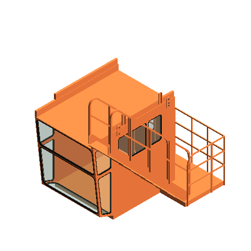 BIM资料|Revit族库-汽车吊控制室.rfa