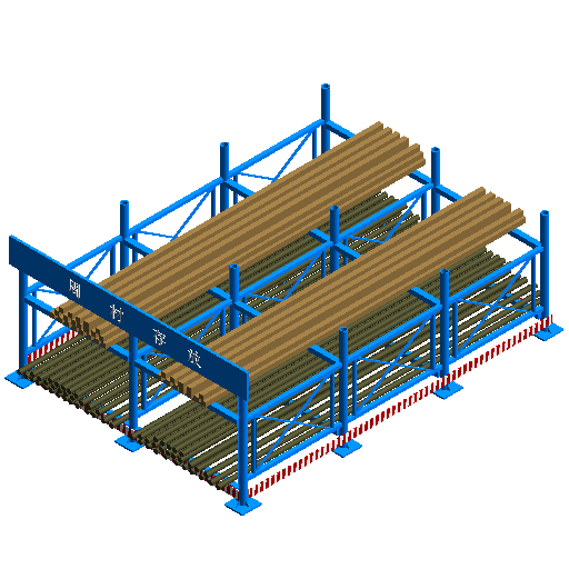 BIM资料|Revit族库-材料周转架子.rfa
