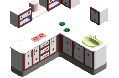 BIM资料|Revit族库-橱柜.rfa-BIM建筑网