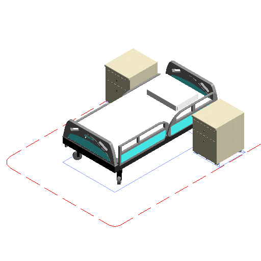 BIM资料|Revit族库-病床.rfa