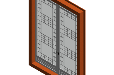 BIM资料|Revit族库-双扇平开窗.rfa-BIM建筑网