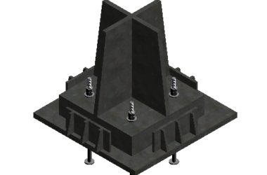 BIM资料|Revit族库-支座.rfa-BIM建筑网