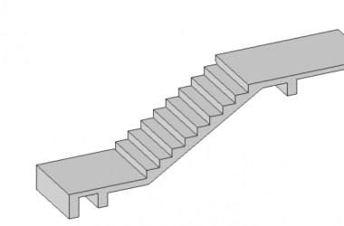 BIM资料|Revit族库-结构楼梯.rfa-BIM建筑网
