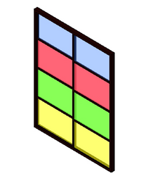 BIM资料|Revit族库-TOIL_色彩办公隔断_001.rfa-BIM建筑网