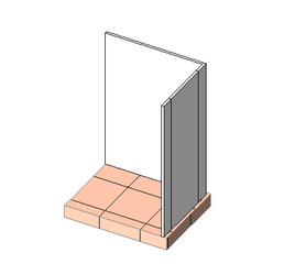 BIM资料|Revit族库-FURN_卫生间隔断_001.rfa-BIM建筑网