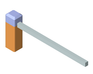 BIM资料|Revit族库-LAND_直杆道闸_002.rfa-BIM建筑网