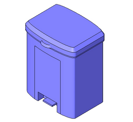 BIM资料|Revit族库-LANG_垃圾桶_004.rfa-BIM建筑网