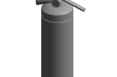 BIM资料|Revit族库-灭火器.rfa-BIM建筑网
