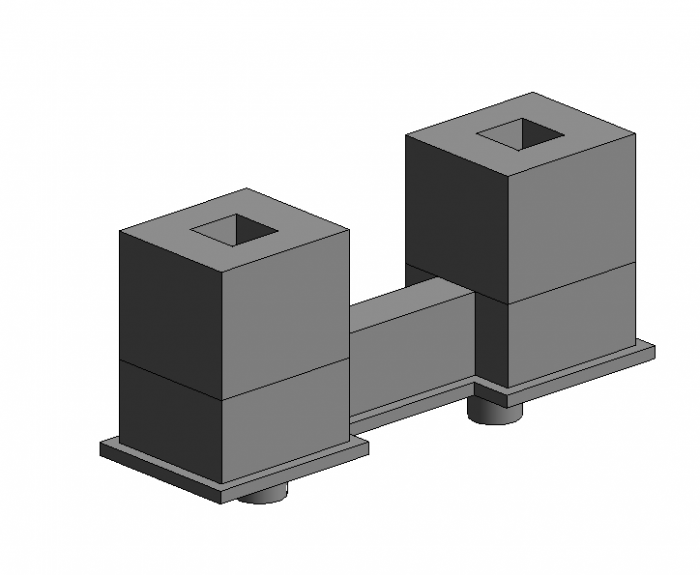 BIM资料|Revit族库-CT-4承台.rfa