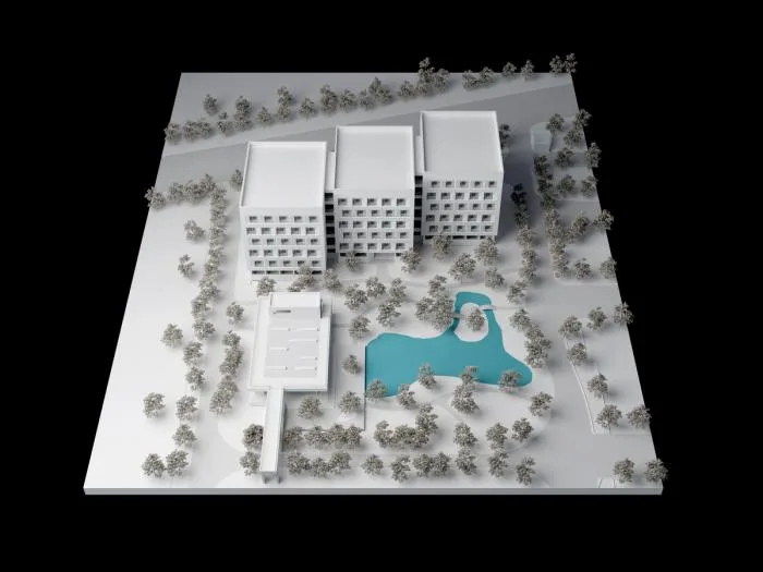 BIM建筑|杭州第二中学钱江校区学生宿舍楼 / 浙江大学建筑设计研究院有限公司