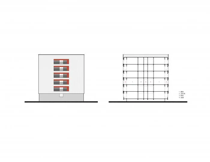 BIM建筑|杭州第二中学钱江校区学生宿舍楼 / 浙江大学建筑设计研究院有限公司