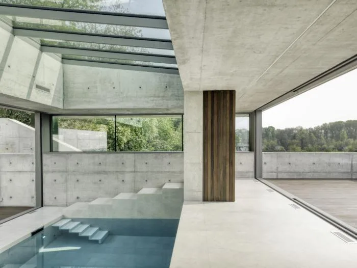 BIM建筑|水与混凝土协奏出的生命之歌：22º 别墅 / Dreessen Willemse Architecten