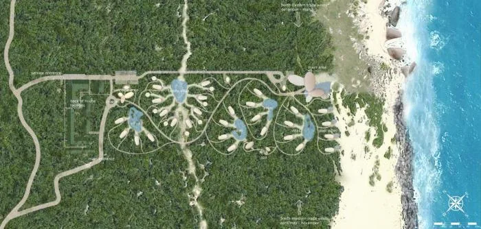 BIM建筑|海岸沙滩巨石下的原始洞穴：斯里兰卡帐篷酒店 / Nomadic Resorts