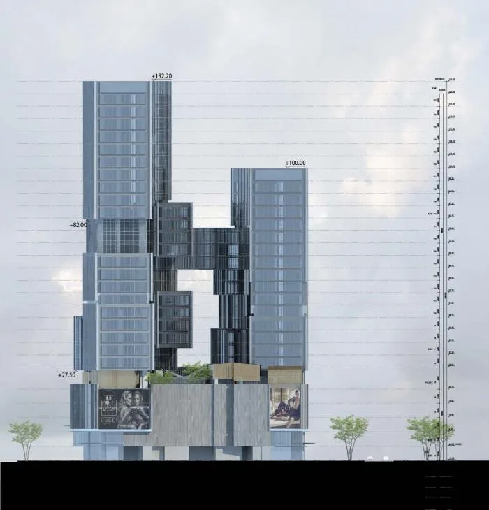 BIM建筑|长沙坡子街上的一座微城市：华远·云玺 / Aedas