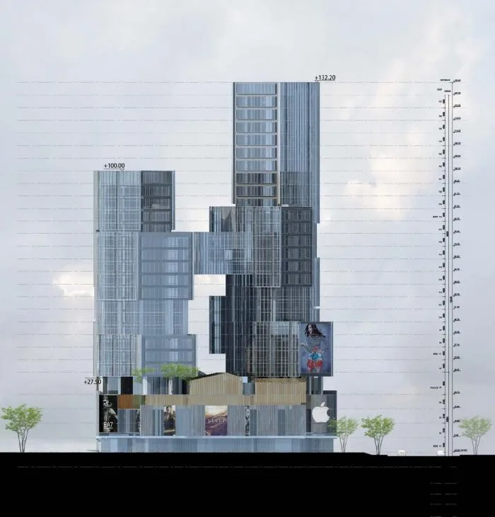 BIM建筑|长沙坡子街上的一座微城市：华远·云玺 / Aedas