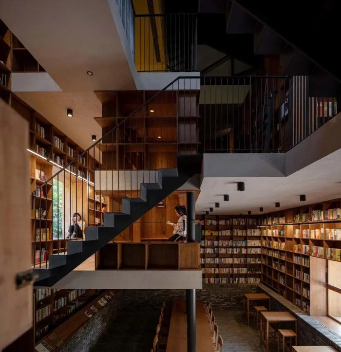 BIM建筑|青龙坞言几又乡村胶囊旅社书店 / 西涛设计工作室