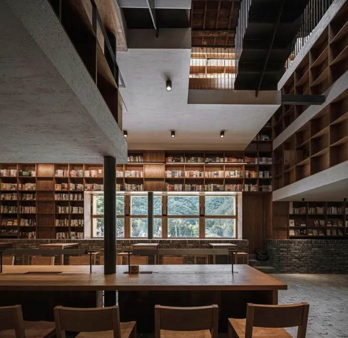 BIM建筑|青龙坞言几又乡村胶囊旅社书店 / 西涛设计工作室