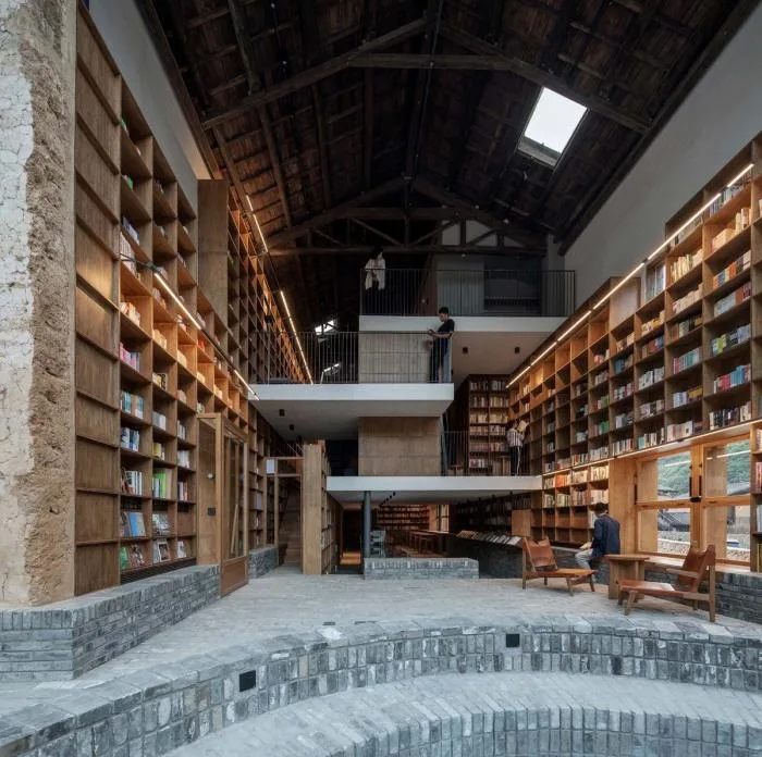BIM建筑|青龙坞言几又乡村胶囊旅社书店 / 西涛设计工作室